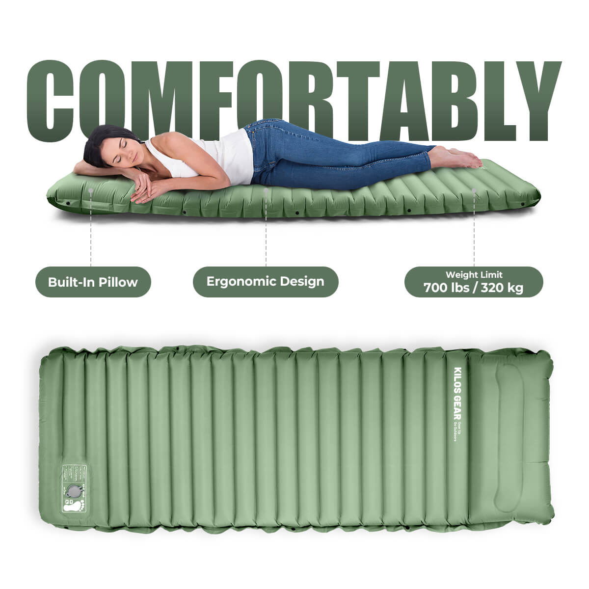 Air Sleeping Pad (with Pillow)